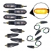 Kit 4 Pisca Led Sequencial Honda Cb 250f Twister + Rele de Pisca Led 3 Pinos 12 Volts