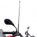 Antena Moto Corta Pipa Inox Preto Dobrável 7 Estagio