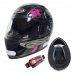 Capacete Spark Flash Borboleta Preto Nº 56