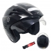 Capacete Aberto Thunder Preto/Branco Stell Nº 60