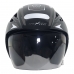 Capacete Aberto Thunder Preto/Branco Stell Nº 60