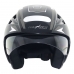 Capacete Aberto Thunder Preto/Branco Stell Nº 60