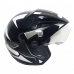 Capacete Aberto Thunder Preto/Branco Stell Nº 60