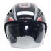 Capacete Aberto Thunder Preto/Vermelho Stell Nº 60