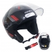 Capacete Spark Jet Sting Preto/Chumbo Nº 56