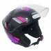 Capacete Spark Jet Sting Preto/Lilas Nº 60