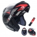 Capacete E08 Fast Preto/Vermelho Nº 61