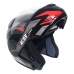 Capacete E08 Fast Preto/Vermelho Nº 61