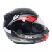 Capacete E08 Fast Preto/Vermelho Nº 61