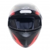 Capacete E08 Fast Preto/Vermelho Nº 60