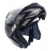 Capacete E08 Fast Preto/Prata Nº 61