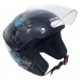 Capacete Spark Jet Borboleta Preto/Tiffany Nº 58