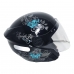 Capacete Spark Jet Borboleta Preto/Tiffany Nº 58