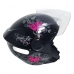 Capacete Spark Jet Borboleta Preto/Rosa Nº 56