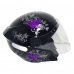 Capacete Spark Jet Borboleta Preto/Lilas Nº 58