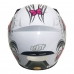 Capacete Spark Flash Borboleta Branco Nº 58