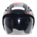 Capacete Aberto Thunder Preto/Vermelho Force X Nº 60