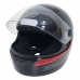 Capacete Ebf 7 Carbon Preto/Vermelho Nº 58