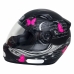 Capacete Flash Borboleta Preto Fosco Nº 58