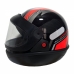 Capacete Automatico Bolt Preto/Vermelho Nº 56