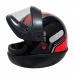 Capacete Automatico Bolt Preto/Vermelho Nº 58