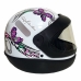 Capacete Automatico Borboleta Branco Nº 56