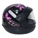 Capacete Automatico Borboleta Preto/Rosa Nº 56