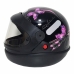 Capacete Automatico Borboleta Preto/Rosa Nº 56