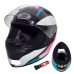 Capacete Spark Mixed Blue Preto/Rosa Nº 58