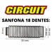 Par Sanfona Bengala Circuit 18 Dentes Preta