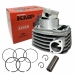 Kit Motor Cilindro Pistão Aneis Cg 160 Titan Fan Start Nxr 160 Bros 2016 Ate 2023 KMP