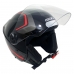 CAPACETE SPARK JET SPEED PRETO/VERMELHO 56