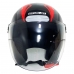 CAPACETE SPARK JET SQUARE PRETO/VERMELHO 60