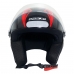 CAPACETE SPARK JET SQUARE PRETO/VERMELHO 60