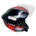 CAPACETE SPARK JET SQUARE PRETO/VERMELHO 60